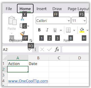Microsoft Excel ALT Command