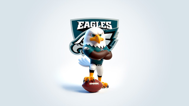 Philadelphia Eagles NFL 3D Cute Eagle Mascot HD Wallpaper