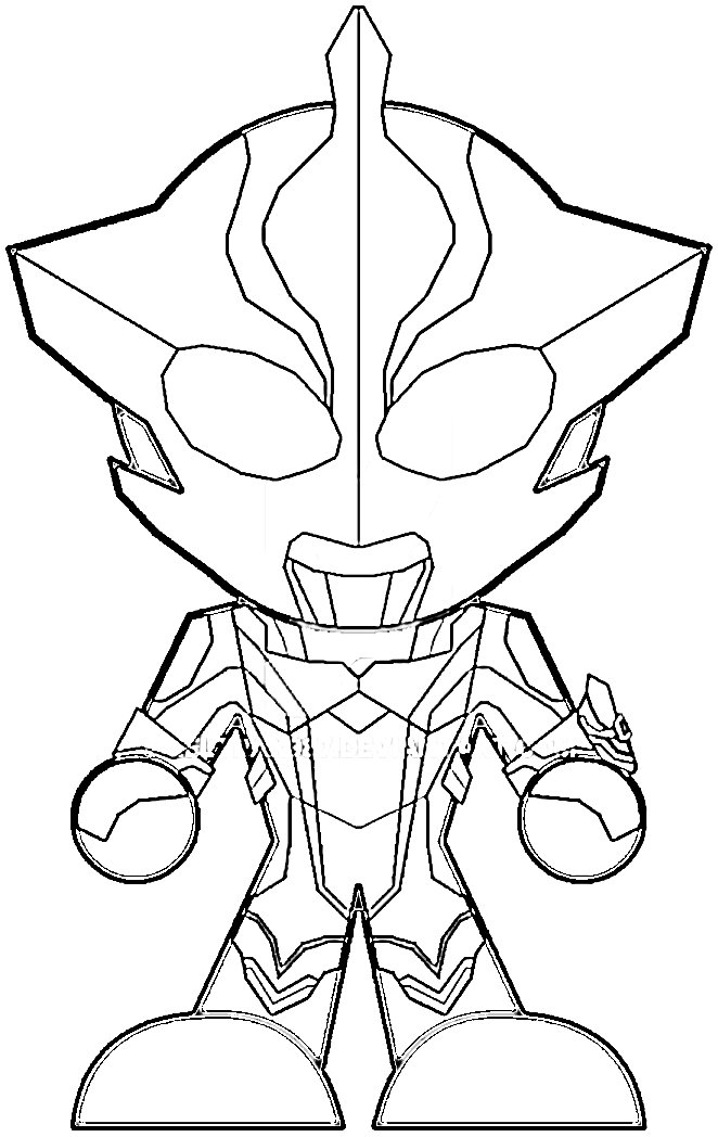 Gambar Mewarnai Ultraman - Radea