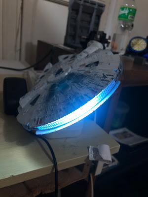 Bandai Millennium Falcon LED lighting