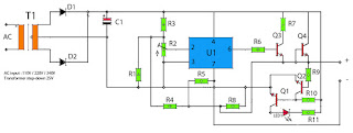 op-amp regulator power supply