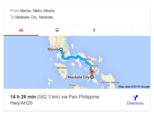 how to get to masbate