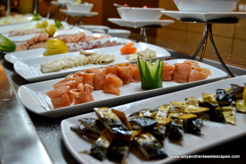 breakfast starters at The Ajman Palace