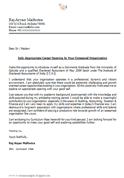 Cover Letter For Biotech Fresher July 2021