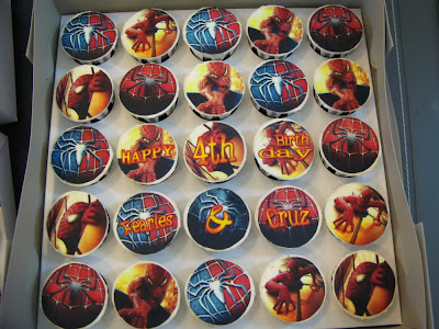 Batman Birthday Party on Here Come The Batman   Spiderman Birthday Cupcakes From Lea Oven