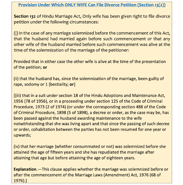 The Revised grounds for Divorce under Hindu Marriage Act, 1955