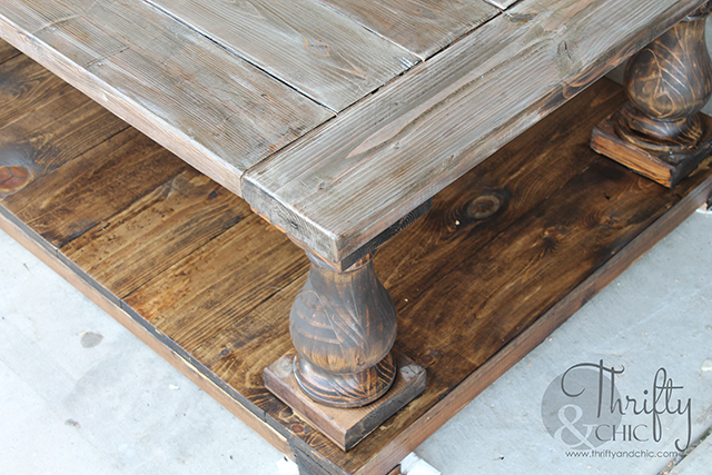 DIY Balustrade Farmhouse Coffee Table