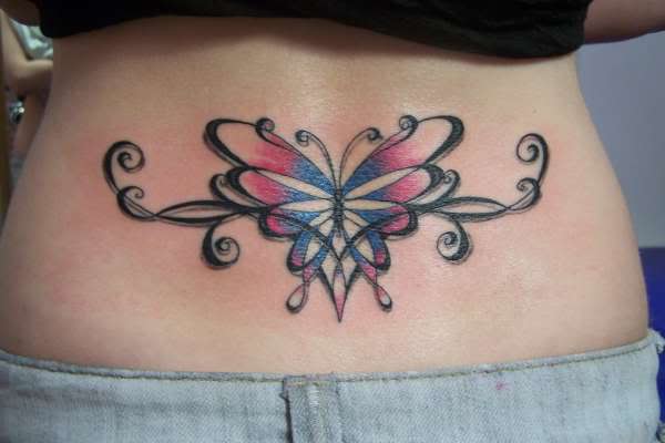 Tribal Buttefly Tattoo