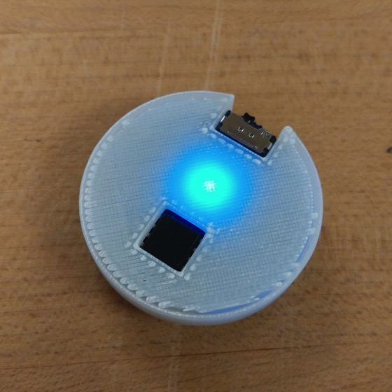 BreatheDot: A Portable Meditation Aid via HackaDay