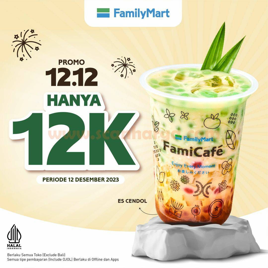 Promo FAMILYMART SPESIAL 12.12 BELI ES CENDOL Rp. 12.000