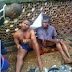 Two young men were caught trying to steal parts from a new car, Lagos.