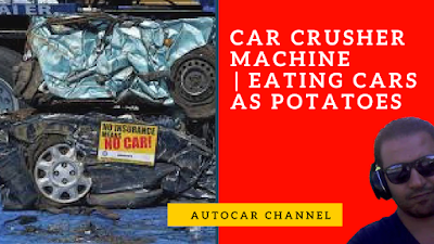 car crusher machine | eating cars as potatoes