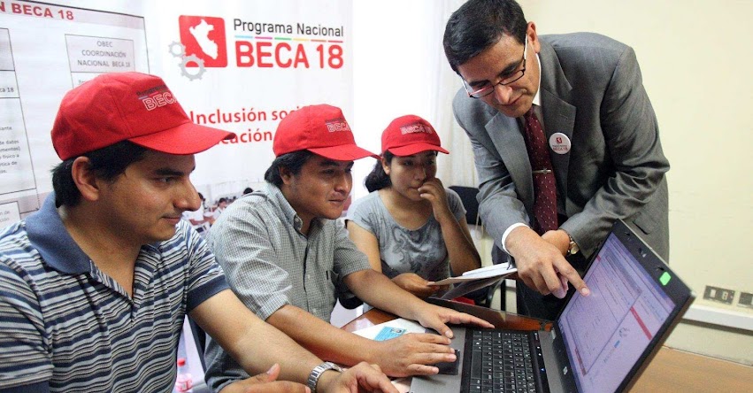 Inscripciones por internet al programa BECA 18 - MINEDU - www.beca18.gob.pe
