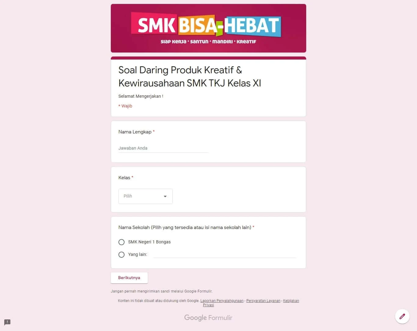 soal-daring-produk-kreatif-dan-kewirausahaan