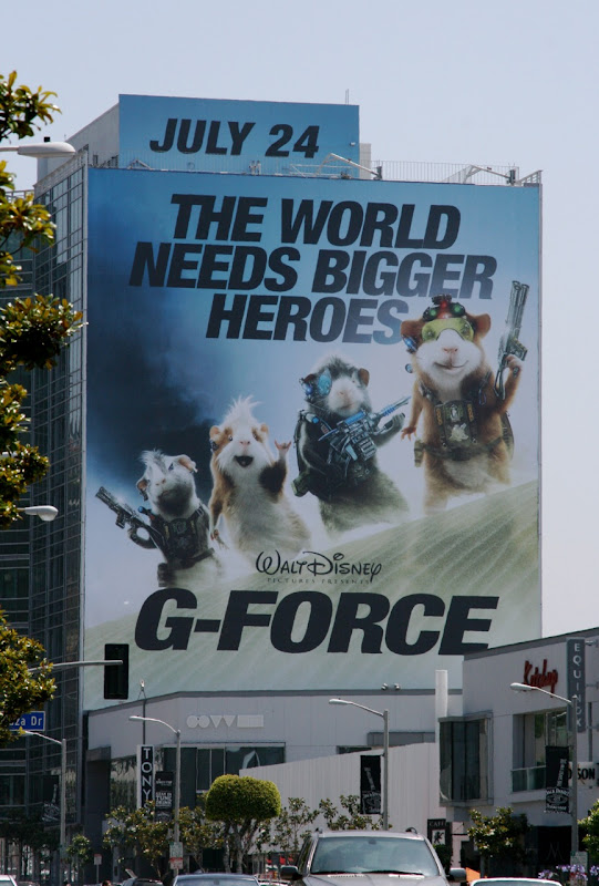 Disney G-Force movie billboard