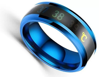 Body temperature monitor ring