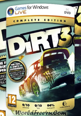 Cover Of Dirt 3 Complete Edition Full Latest Version PC Game Free Download Mediafire Links At worldfree4u.com