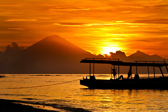 Tempat Wisata Gili Trawangan Lombok Sunset
