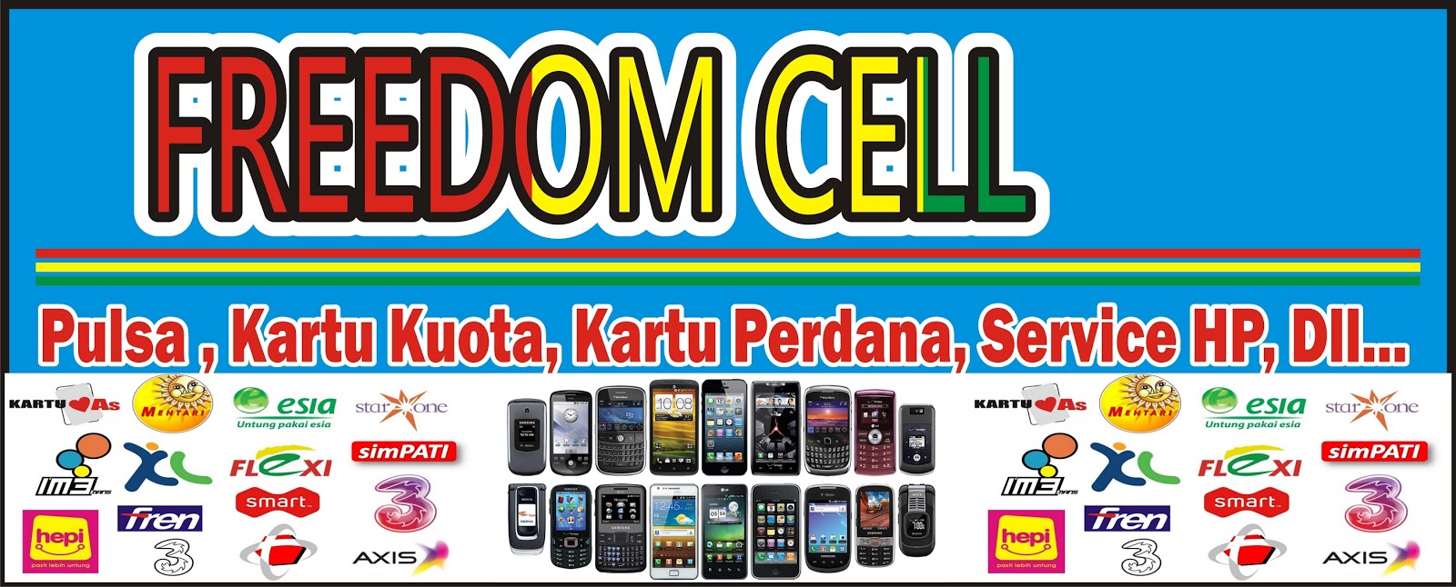  Contoh  Desain  Spanduk  Cellular Jual Pulsa Cdr desain  