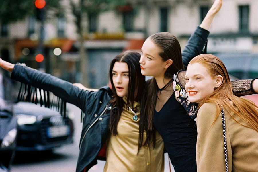 Paris Fashion Week SS 2014... Anastasia, Yumi and Zen