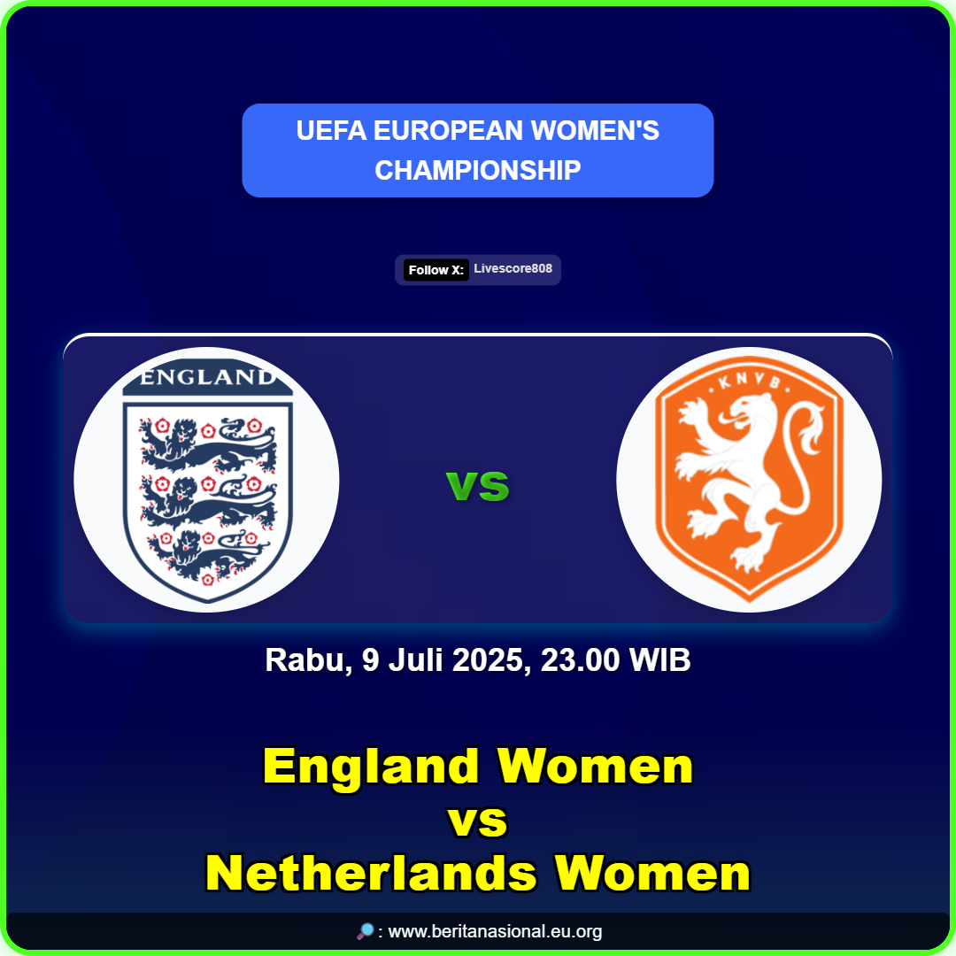 England Women vs Netherlands Women Score 808 Skor Langsung
