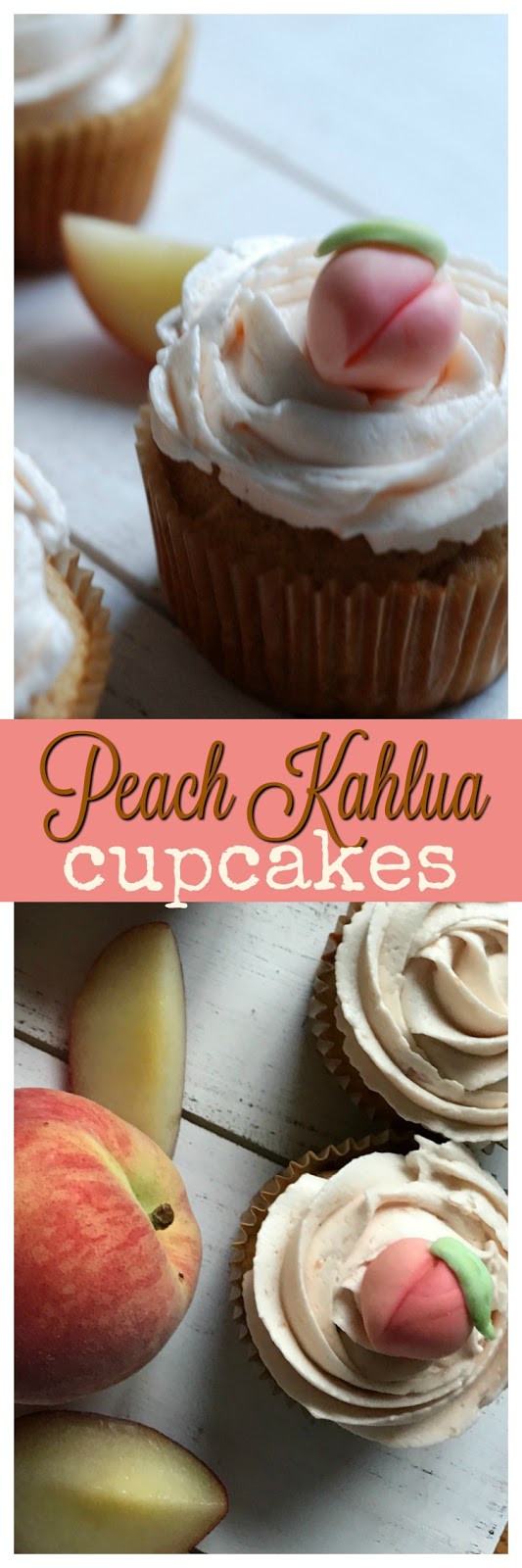 easy peach kahula cupcakes and buttercream recipe