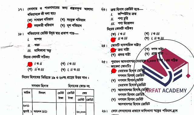 Tag: এসএসসি চট্টগ্রাম বোর্ড হিসাববিজ্ঞান বহুনির্বাচনি (MCQ) উত্তরমালা সমাধান ২০২২, SSC Chittagong Board Accounting MCQ Question & Answer 2022,