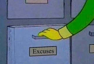 OPENING DRAWER OF EXCUSES