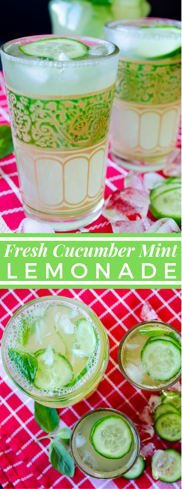 FRESH CUCUMBER MINT LEMONADE #drinks #cocktail