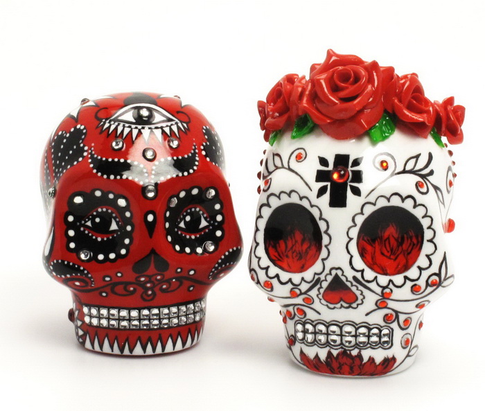 Skull Lover Wedding Cake Topper 0068