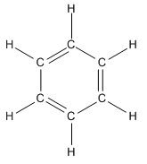 rumus struktur benzena