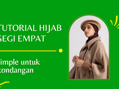 Tutorial hijab segi empat simple untuk kondangan