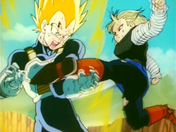 imagenes de goku luchando - Dragon Ball Z Pelea Impresionante (Trunks Piccolo Goku 