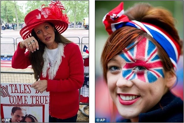 royal wedding engagement ring. Royal supporters: A U.S. fan