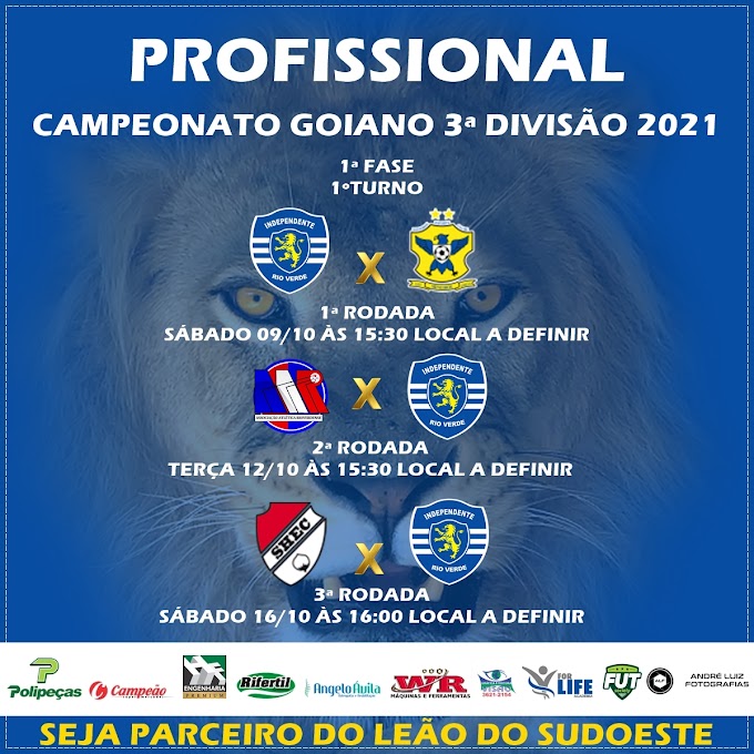 A FGF divulga Tabela e Regulamento Específico do Campeonato Goiano da Terceira Divisão/2021.