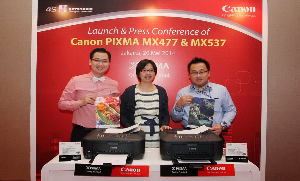 Peluncuran PIXMA MX477 dan MX537 Printer Canon Terbaru