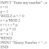 WAP to input Decimal Number and convert it to Binary Number.