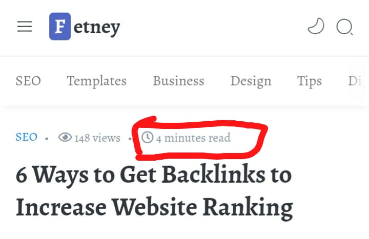 add estimated reading time in blogger template