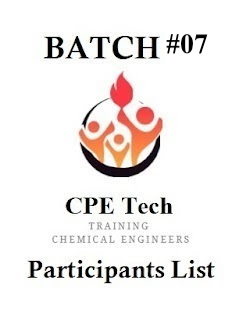 CPE Tech #07 Process Engineering Participants List