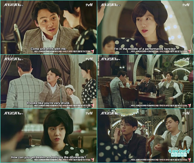 jin o remeber the past how they first met with tae min in 1930 - Chicago Typewriter: Episode 11 korean drama