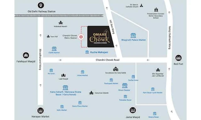 Omaxe Chowk Delhi location map