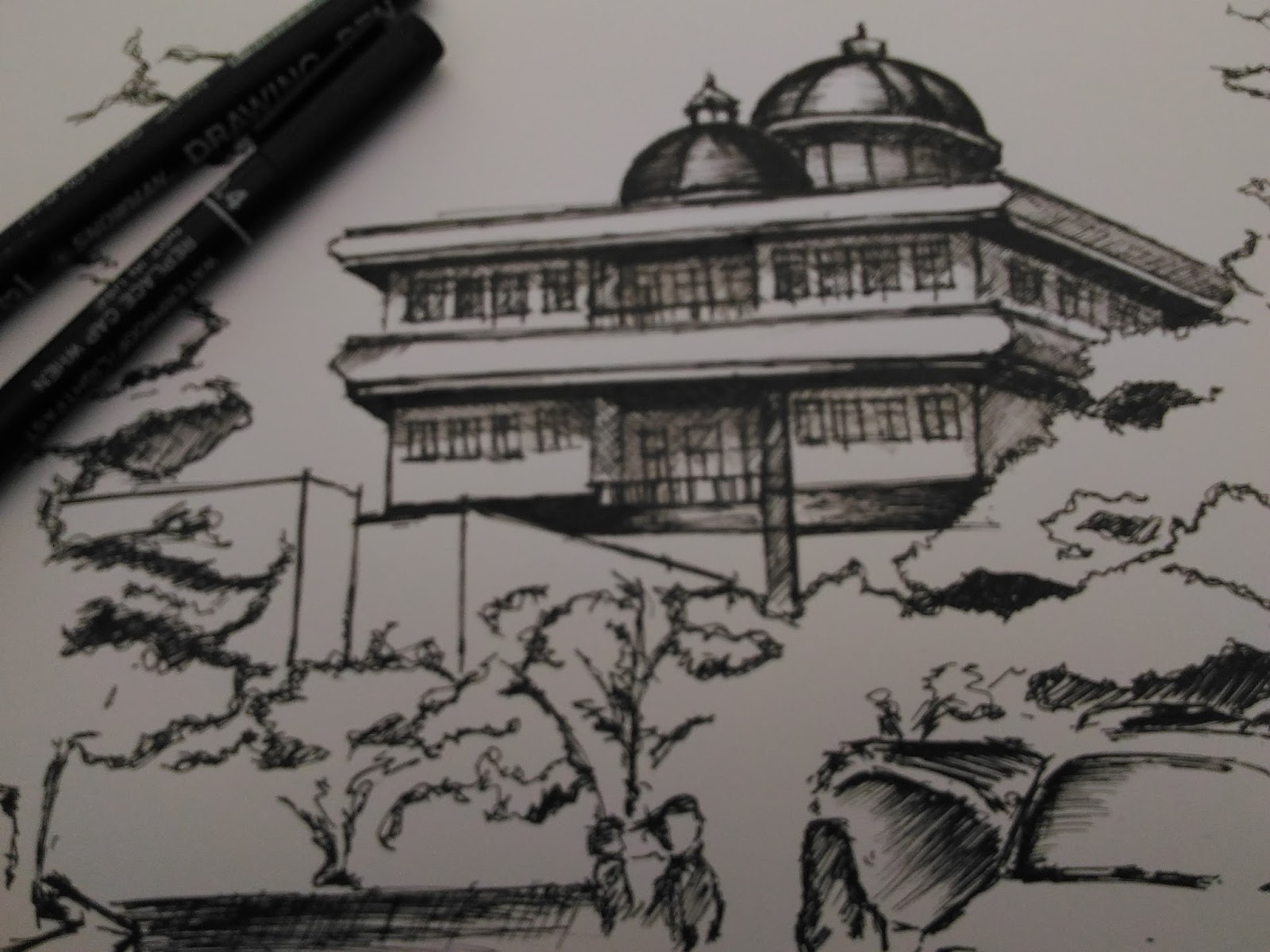 Sketsa Gambar Perkotaan