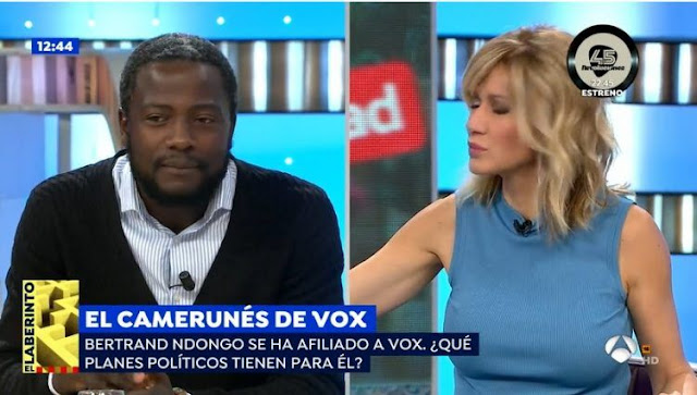 Susanna Griso manda callar al inmigrante camerunés que defiende a VOX 