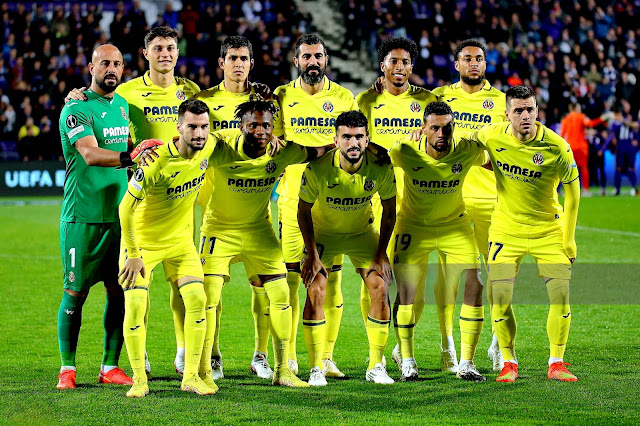 VILLARREAL C. F. Temporada 2022-23. Pepe Reina, Jorge Cuenca, Raúl Albiol, Johan Mojica, Danjuma. Álex Baena, Samu Chukwueze, Manu Morlanes, Coquelin, Lo Celso. FK AUSTRIA WIEN 0 VILLARREAL C. F. 1 Jueves 13/10/2022, 18:45 horas. Liga Conferencia Europa de la UEFA, fase de grupos, Grupo C, jornada 4. Viena, Austria, Viola Park: 15.000 espectadores. GOLES: 0-1: 88’, Nicolas Jackson.