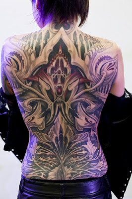 full body tribal tattoos back women