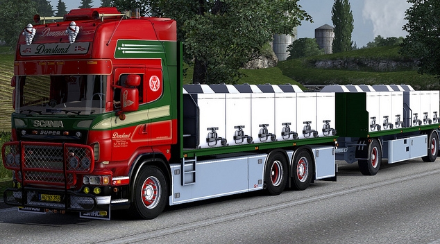 modifikasi truk scania kontainer