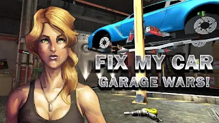 Screenshots of the Fix my car Garage wars! for Android tablet, phone.