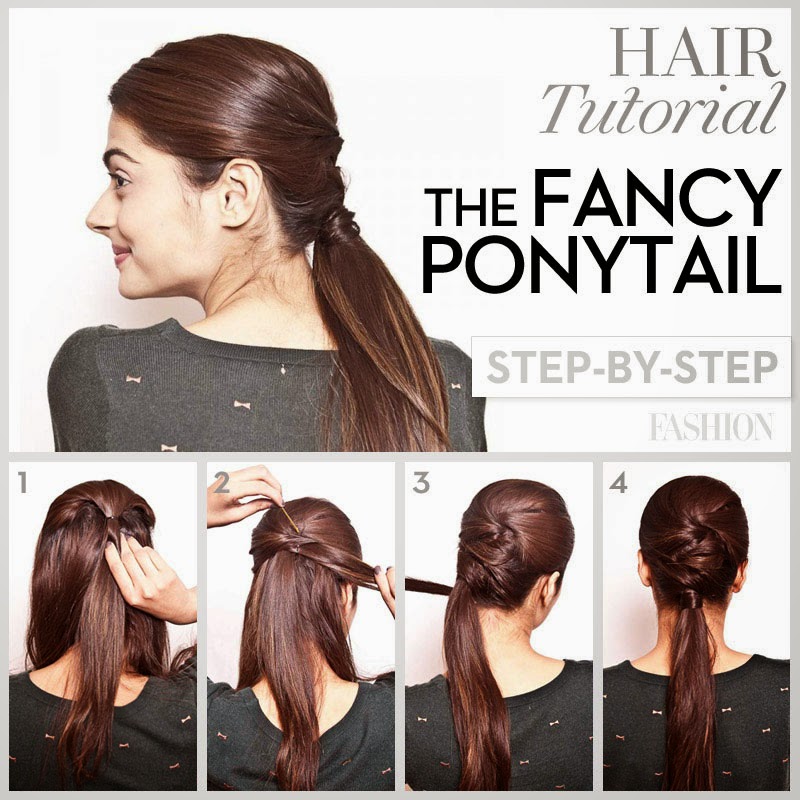 Prom Hair Tutorial, The Fancy Ponytail Step by Step