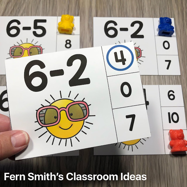 Click Here to Download These Sunny Addition and Subtraction Clip Card Bundle For Your Students Today!