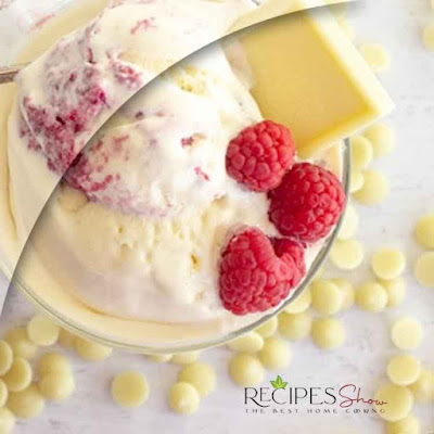 White Chocolate Raspberry Ice Cream